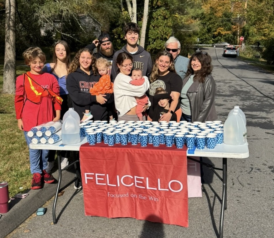 The Felicello table team at the Harry Chapin Memorial Run Against Hunger